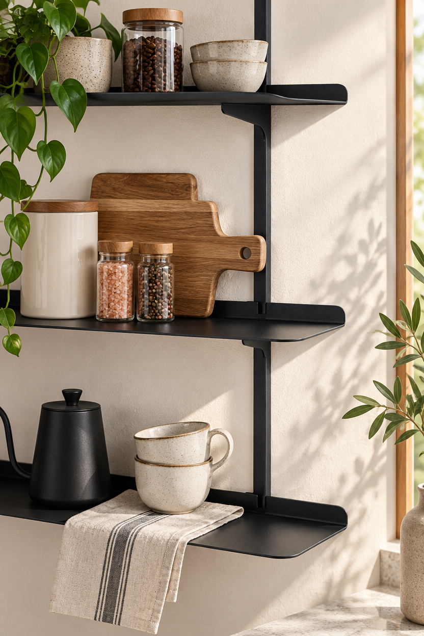 Double-layer wall-mounted storage rack