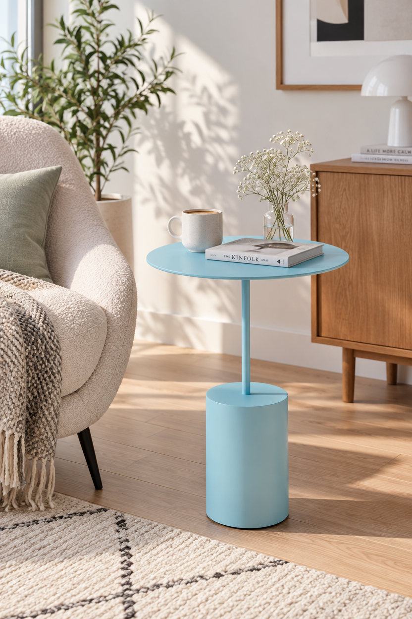 Round unicorn side table