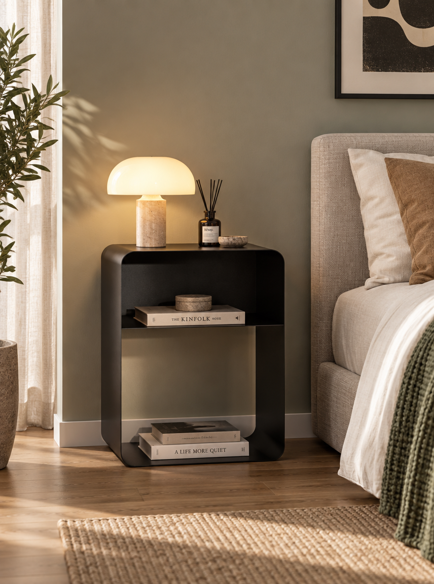 Standing bedside table